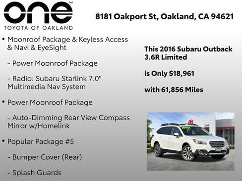 Used 2016 Subaru Outback 3.6R Limited image 5