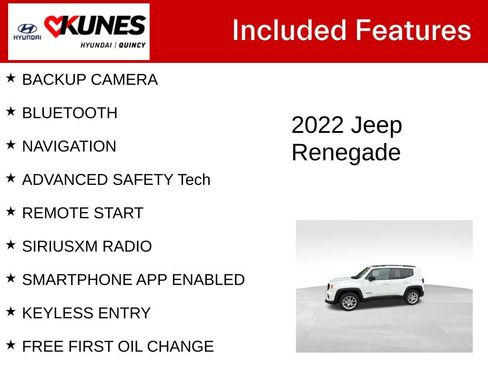 Used 2022 Jeep Renegade Latitude AWD/4WD image 2