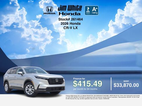 New 2026 Honda CR-V LX image 7