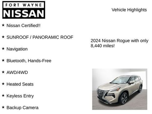 Certified 2024 Nissan Rogue SL w/ SL Premium Package image 8