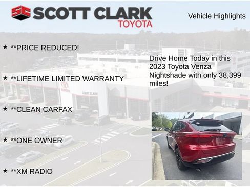 Used 2023 Toyota Venza Nightshade AWD/4WD image 9
