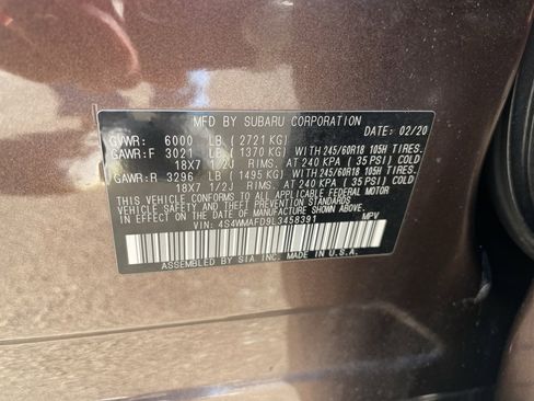 Used 2020 Subaru Ascent Premium w/ Convenience Package image 44