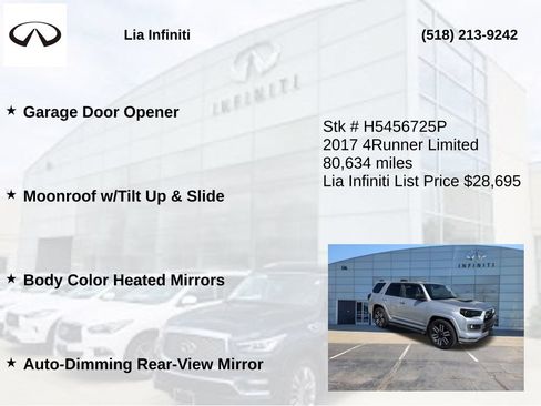 Used 2017 Toyota 4Runner Limited AWD/4WD image 10