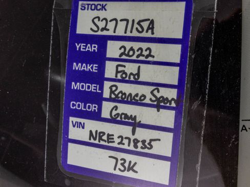 Used 2022 Ford Bronco Sport Outer Banks w/ Tech Package AWD/4WD image 54