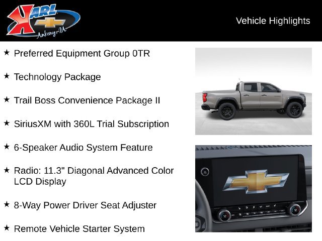 New 2026 Chevrolet Colorado Trail Boss AWD/4WD image 3
