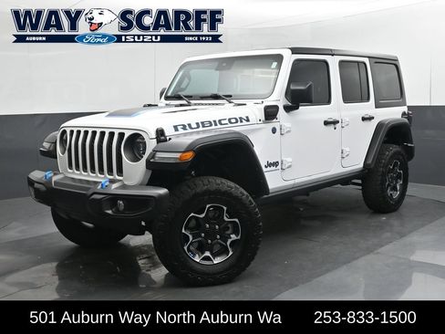 Used 2023 Jeep Wrangler Unlimited Rubicon 4xe w/ Safety Group AWD/4WD image 1