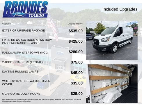 Used 2025 Ford Transit 250 Low Roof w/ Exterior Upgrade Package RWD image 6