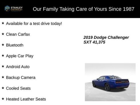 Used 2019 Dodge Challenger SXT w/ Plus Package RWD image 9