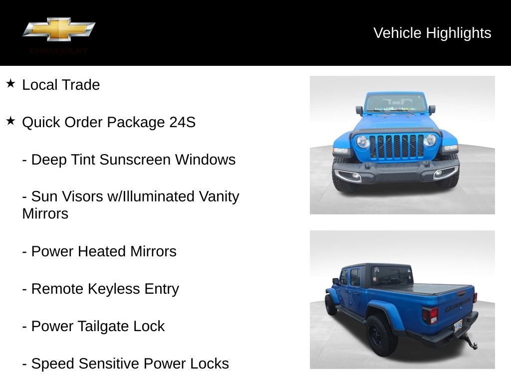 Used 2020 Jeep Gladiator Sport w/ Quick Order Package 24S AWD/4WD image 15