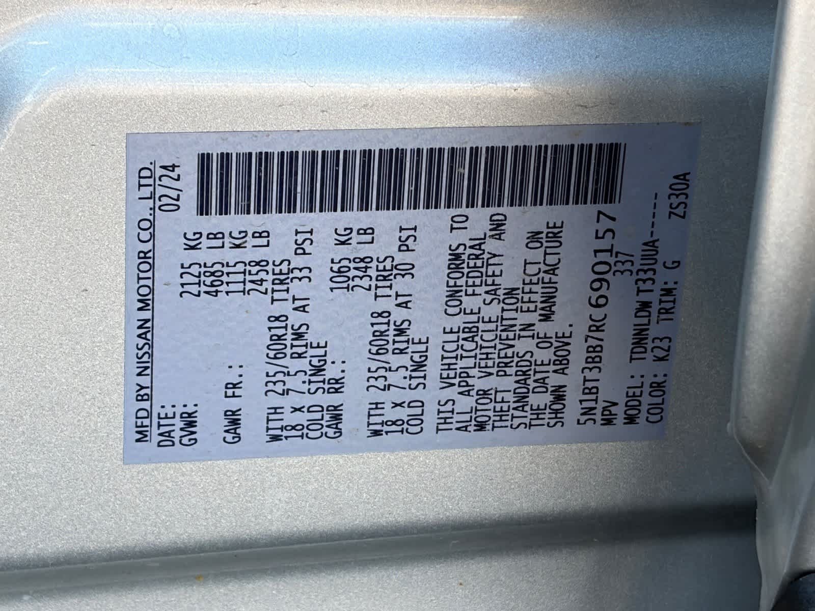 Certified 2024 Nissan Rogue SV AWD/4WD image 22