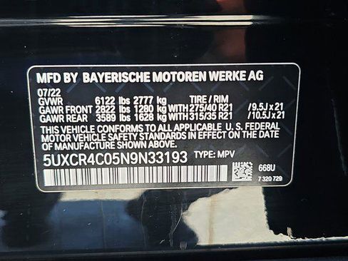 Certified 2022 BMW X5 sDrive40i w/ Parking Assistance Package image 37