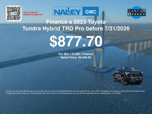 Used 2023 Toyota Tundra TRD Pro AWD/4WD image 3
