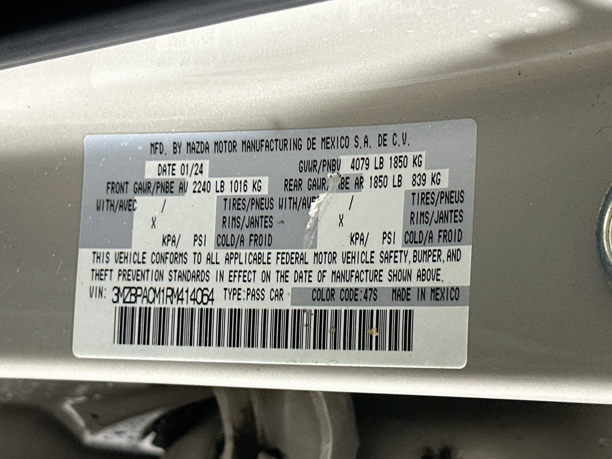 Used 2024 MAZDA MAZDA3 s FWD image 12