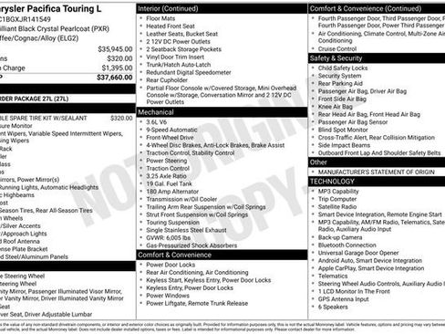 Used 2018 Chrysler Pacifica Touring-L FWD image 6