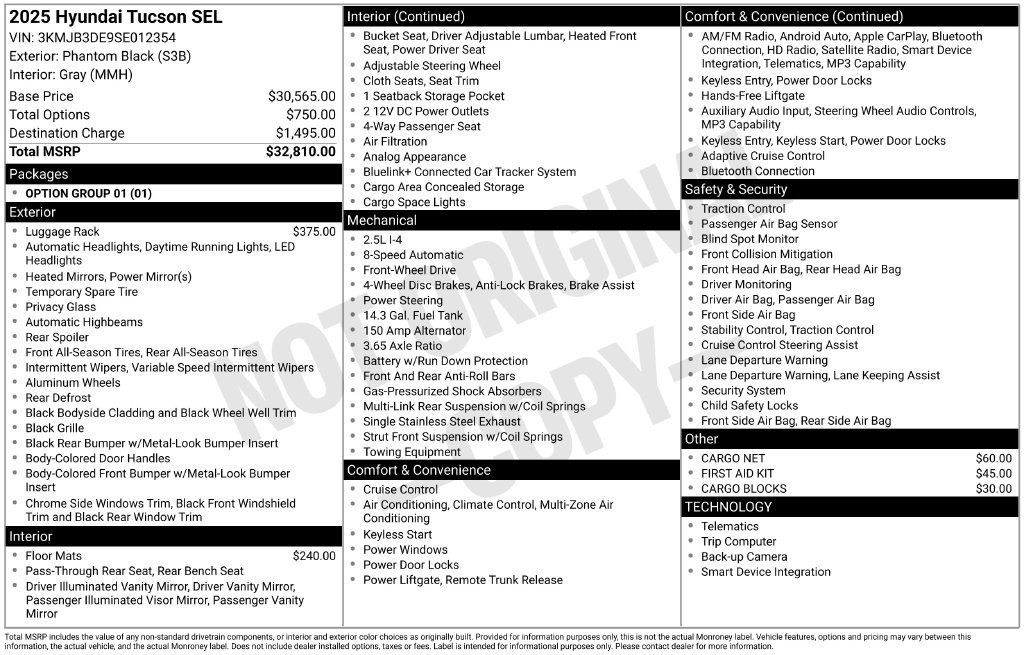 Used 2025 Hyundai Tucson SEL FWD image 28