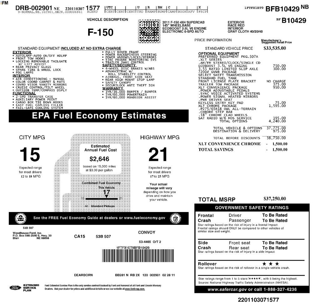 Used 2011 Ford F150 XLT w/ XLT Chrome Pkg AWD/4WD image 35