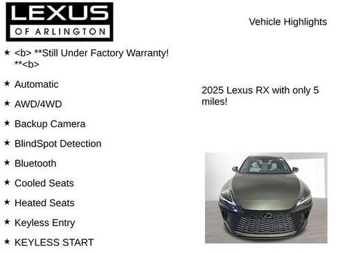 Used 2025 Lexus RX 350 AWD image 7