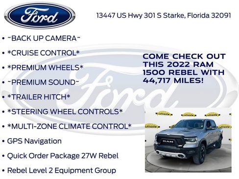 Used 2022 RAM 1500 Rebel w/ Rebel Level 2 Equipment Group image 10