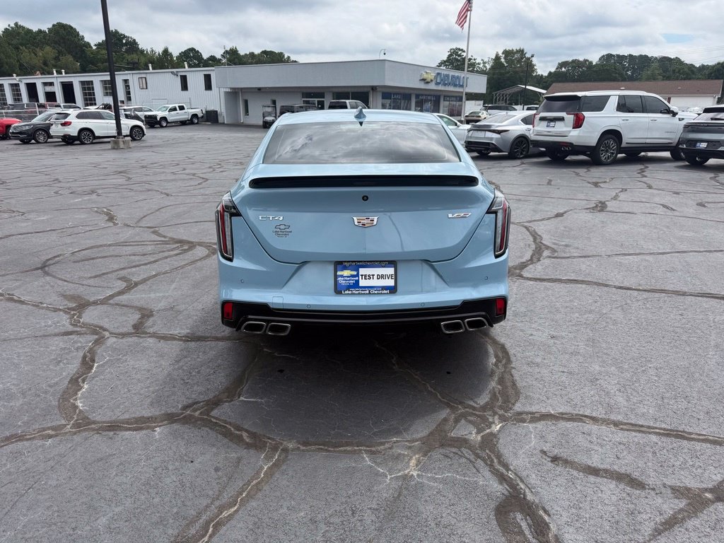 Used 2025 Cadillac CT4 V w/ LPO, ONYX Package RWD image 6