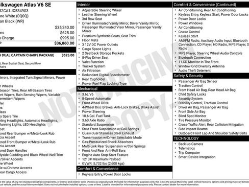 Used 2018 Volkswagen Atlas SE image 8