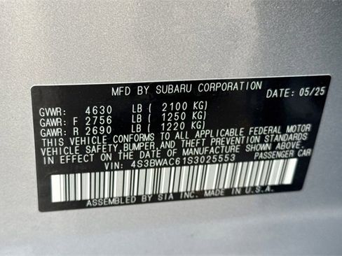 New 2025 Subaru Legacy Premium image 22