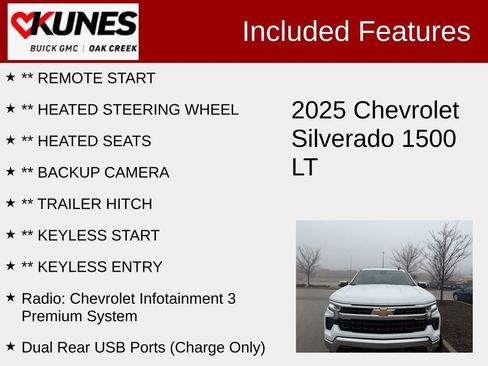Used 2025 Chevrolet Silverado 1500 LT w/ Work Truck Package image 2