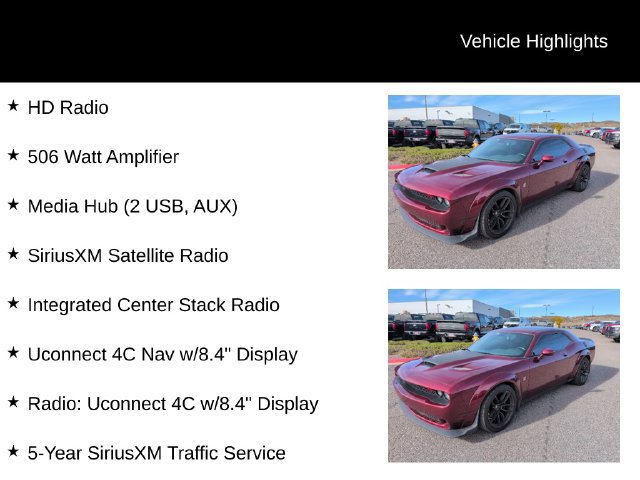 Used 2019 Dodge Challenger R/T Scat Pack w/ Widebody Package RWD image 13