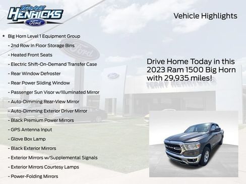 Used 2023 RAM 1500 Big Horn AWD/4WD image 4