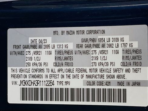 Used 2024 MAZDA CX-90 Plug-In Hybrid w/ Premium Pkg image 12