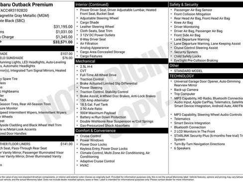 Certified 2024 Subaru Outback Premium AWD/4WD image 4