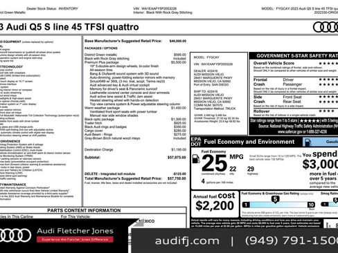 Used 2023 Audi Q5 2.0T Premium Plus w/ Premium Plus Package image 3