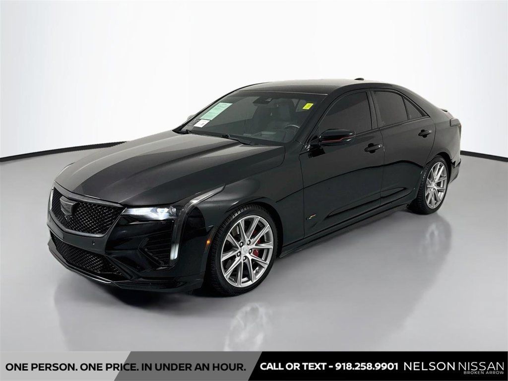 Used 2021 Cadillac CT4 V w/ Technology Package RWD image 1