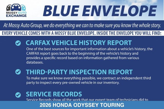 Certified 2026 Honda Odyssey Touring image 7