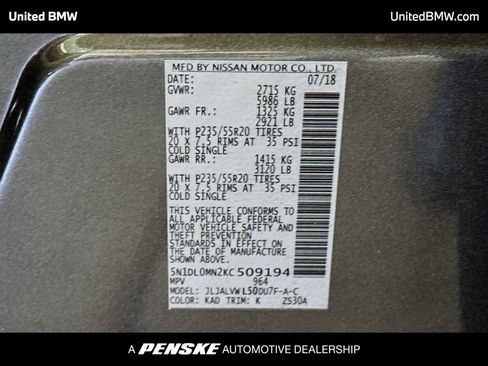 Used 2019 INFINITI QX60 Luxe w/ Limited Package FWD image 15