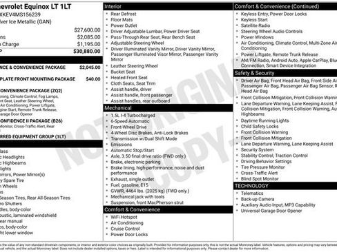 Used 2021 Chevrolet Equinox LT image 1