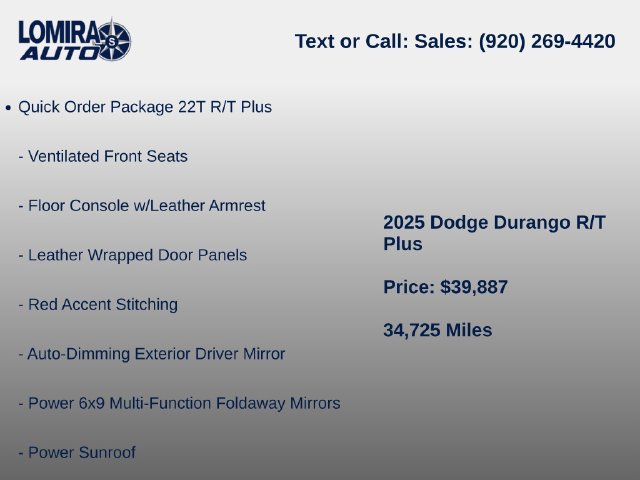 Used 2025 Dodge Durango R/T AWD/4WD image 6