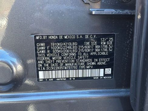 New 2026 Honda HR-V LX image 30