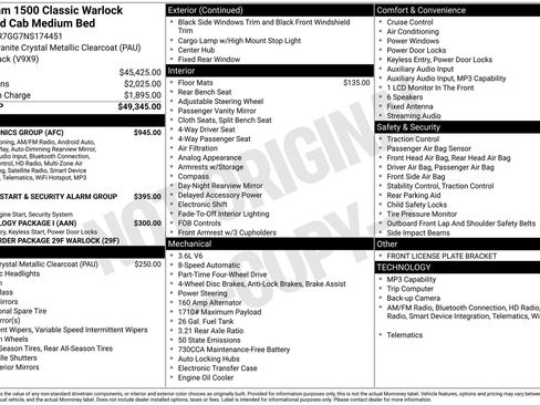 Used 2022 RAM 1500 Classic Warlock w/ Electronics Group image 35