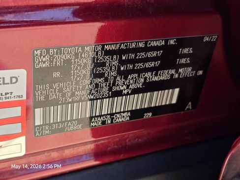 Used 2022 Toyota RAV4 XLE w/ Convenience Package FWD image 33