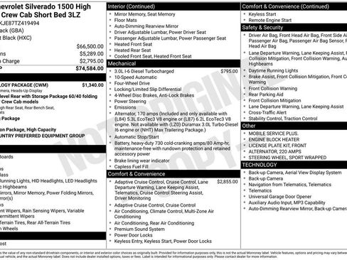 New 2026 Chevrolet Silverado 1500 High Country w/ Technology Package AWD/4WD image 23