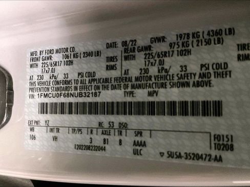 Used 2022 Ford Escape S image 32