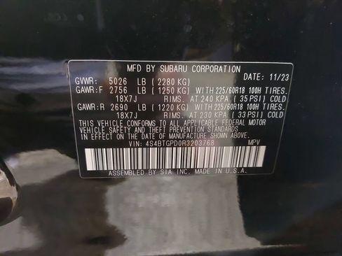 Certified 2024 Subaru Outback Touring XT w/ Popular Package #2 AWD/4WD image 36