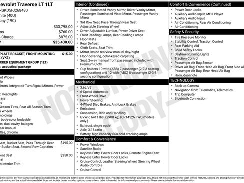 Used 2015 Chevrolet Traverse LT image 3