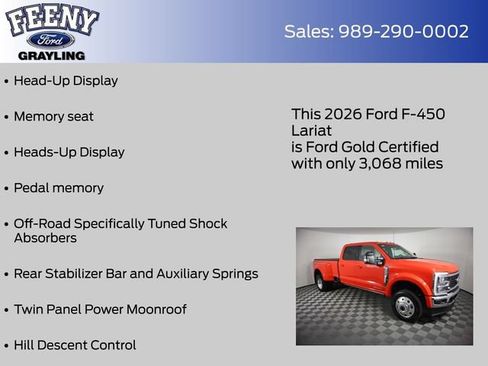 Certified 2026 Ford F450 Lariat w/ Lariat Ultimate Package AWD/4WD image 28