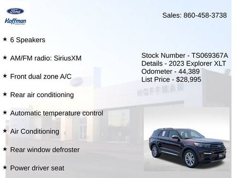 Used 2023 Ford Explorer XLT w/ Equipment Group 202A AWD/4WD image 15