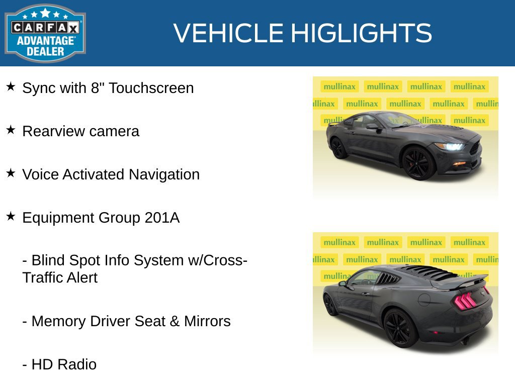 Used 2015 Ford Mustang Premium w/ Ecoboost Performance Package RWD image 21