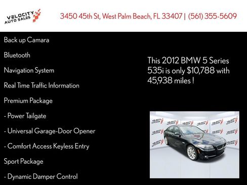 Used 2012 BMW 535i Sedan image 22