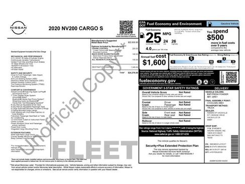 Used 2020 Nissan NV200 S w/ Back Door Glass Package FWD image 27