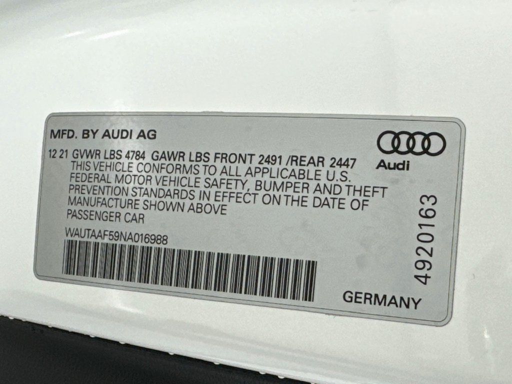 Used 2022 Audi A5 2.0T Premium Plus w/ Premium Plus AWD/4WD image 46