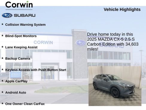Used 2025 MAZDA CX-5 Carbon Edition image 6
